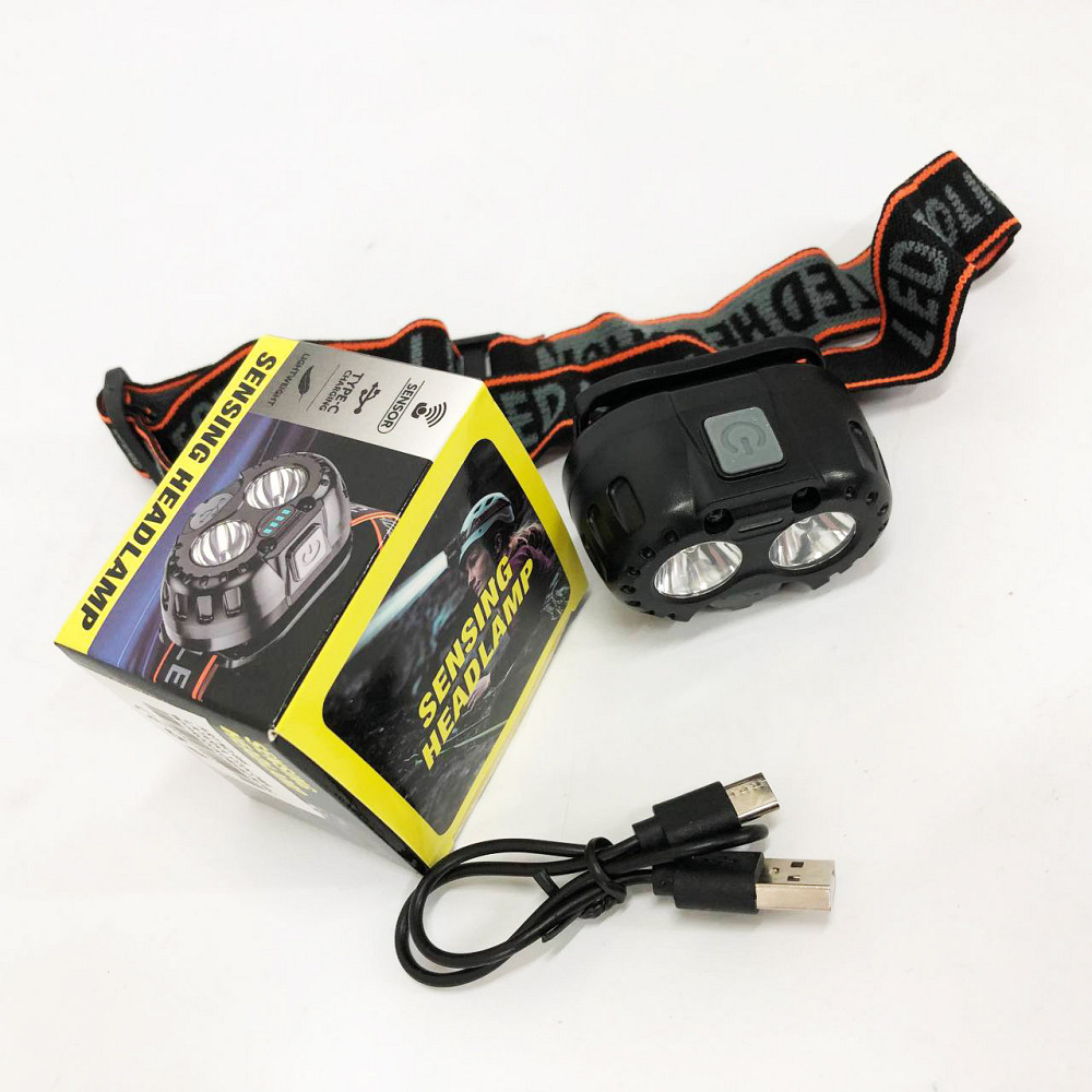 Налобный фонарь для рыбалки кемпинга Bailong 666-2 XPL, Фонарь для походов на лоб RW-22 Львов - изображение 3