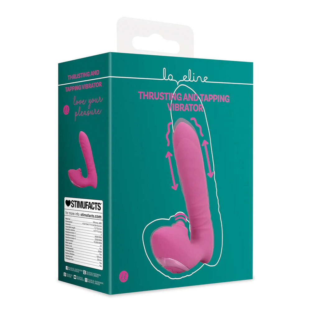 Вібратор для точки G Loveline Thrusting and Tapping Vibrator - Powerful Pink Sex Aura Київ - фото 4
