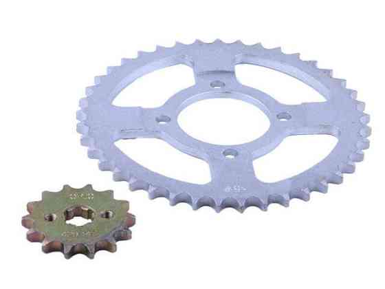 Зірка задня та зірка передня 41Т/14Т 428H на мопед Альфа, к-т: 2 шт. Мукачево