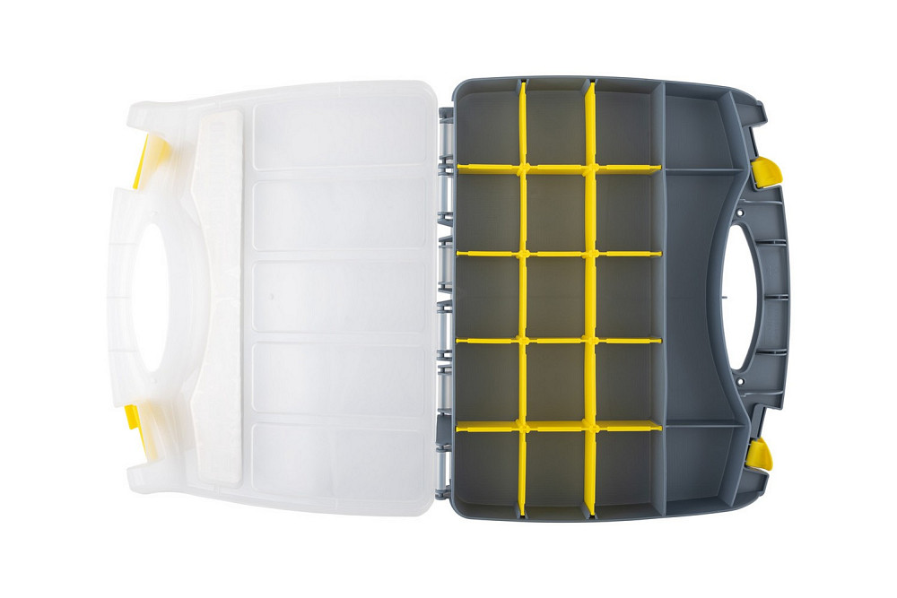 MASTERTOOL Органайзер двосторонній MASTERTOOL з ручкою 15" 370х300х80 мм 15 секцій/10 лотків 79 Коломия - фото 2