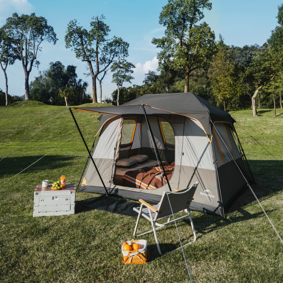 Палатка четырехместная Naturehike Cape Series 5.2 CNK2450WS037, серо-коричневая Киев - изображение 2