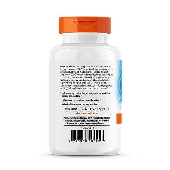 Убіхінол Doctor's Best Ubiquinol с Kaneka Q+ 100 мг 60 капс Київ