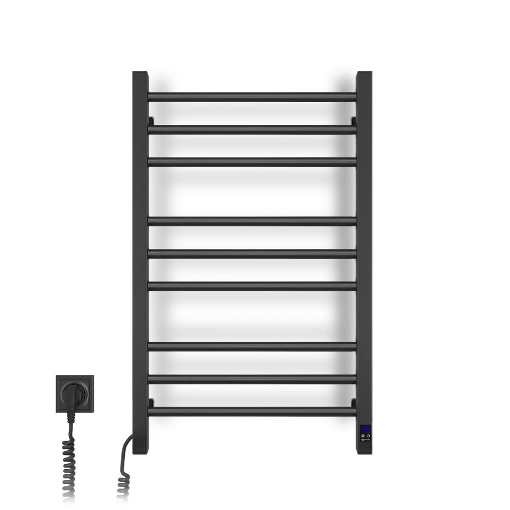 Полотенцесушитель электрический Navin Классик Квадро 500х800 Sensor с таймером, чорний (12-216153-5080) Киев - изображение 3