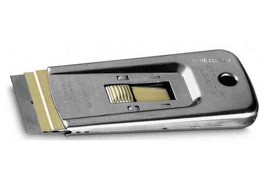 Скребок STANLEY металевий з висувн. лезом для скла і керамічних плит з запасними лезами, 40х95 мм Одеса