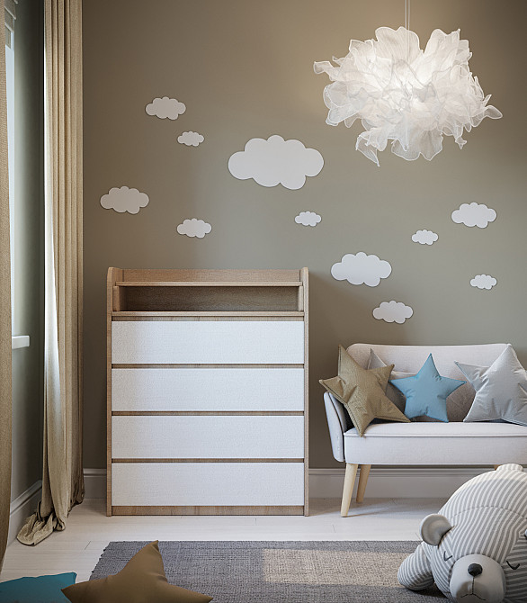 Комод пеленальный Эверест 80х45х101 сонома + белый (телескопы) (DTM-2446) Львов - изображение 2