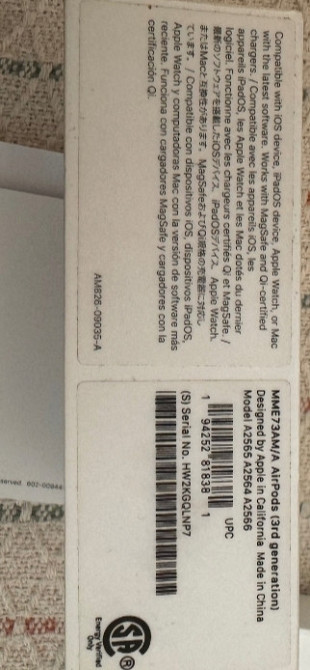 Наушники Apple AIR PODS 3 Original. Харків - фото 5