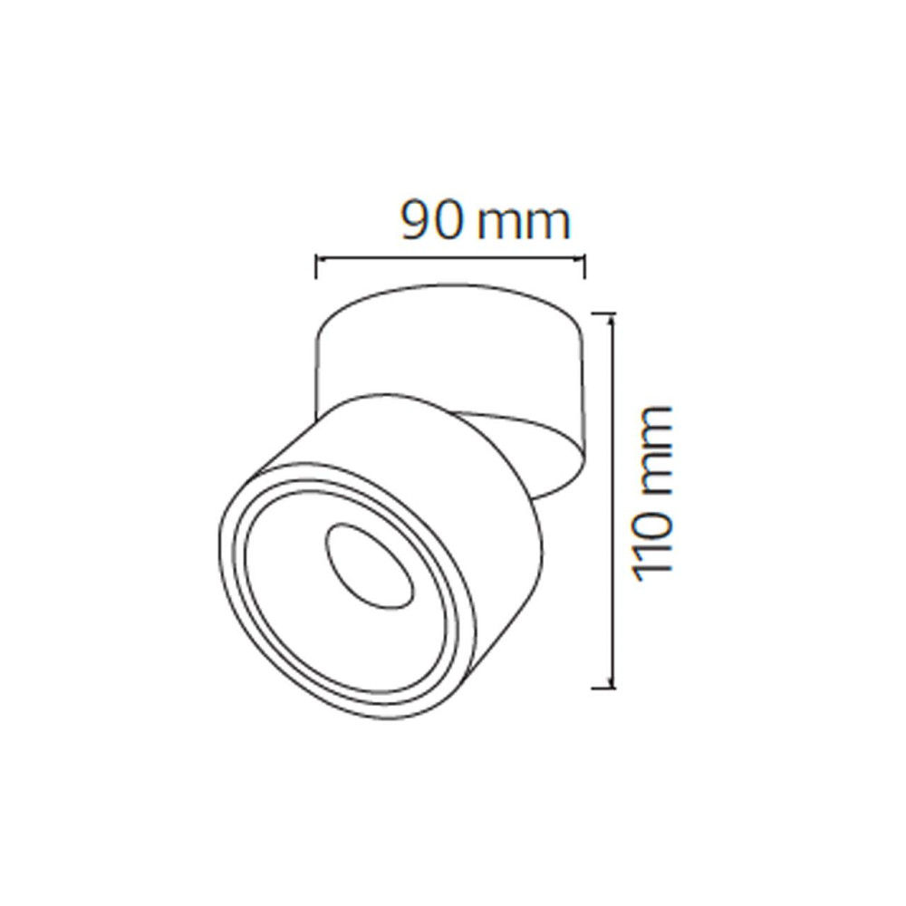 Светильник накладной LAYLA-15 15W 4200K черный Киев - изображение 3