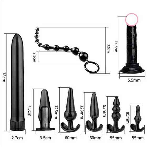 Анально-вагинальный набор из 8 предметов - Розовый - Анальные игрушки Винница