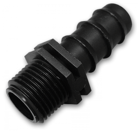 Адаптер для трубки 16мм із зовнішньою різьбою 1/2", DSWA04-1216L Київ