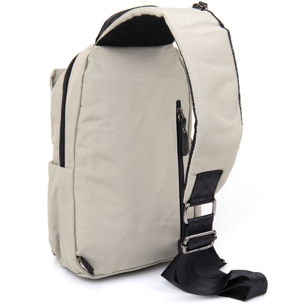 Сумка через плече нейлон Vintage 20631 Світло-сіра Київ - фото 10