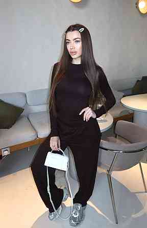 Женский базовый костюм двойка из мягкой вискозы Одесса