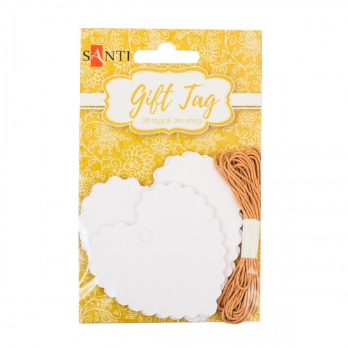 Набір крафт-тегів "Santi" 742561 "Ажурное серце", 20 шт., шт Київ - фото 1