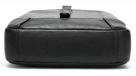 Компактная сумка через плечо из кожи Vintage 20034 Черная Киев