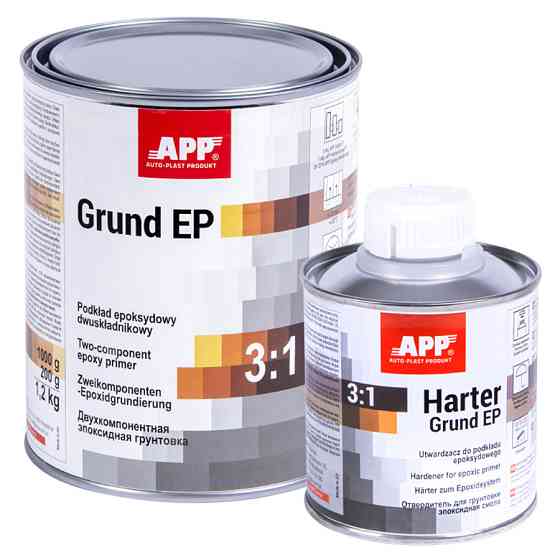 Грунт епоксидний 3:1 "Grund EP" сірий 1кг+0,2кг затв. APP, 021201 Вінниця