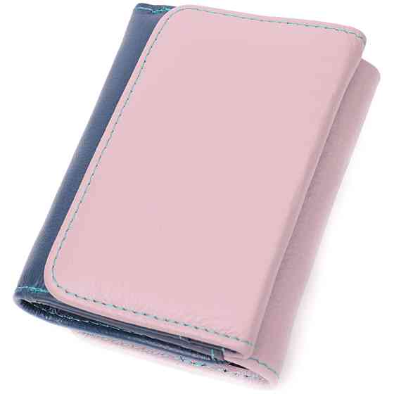 Практичний гаманець для дівчат із натуральної шкіри ST Leather 22496 Різнокольоровий Київ