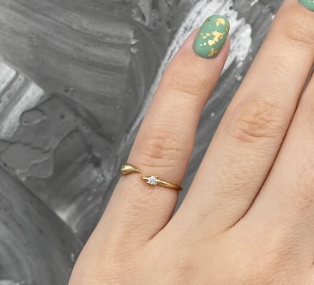 Кольцо Xuping детское 36488К, размер 13, 2мм, позолота 18К Киев - изображение 1