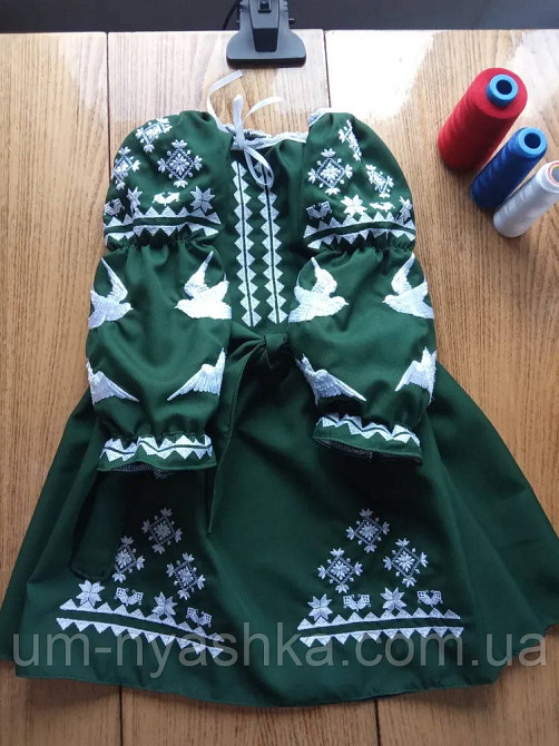 Плаття вишиванка рожеве з ластівками 104-158 Кривий Ріг - фото 10