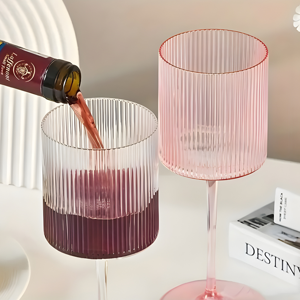 Бокал для вина 350 мл, 1 шт, многоразовый, пластиковый, прочный для вин и напитков прозрачно-розовый Каменец-Подольский - изображение 5