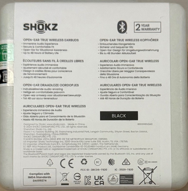 Shokz OpenFit 2 • Black • Нові. Київ - фото 2