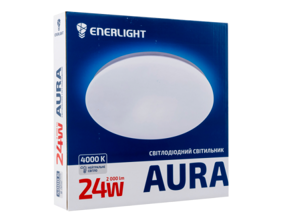 Светильник потолочный светодиодный ENERLIGHT AURA 24Вт 4000К Ровно