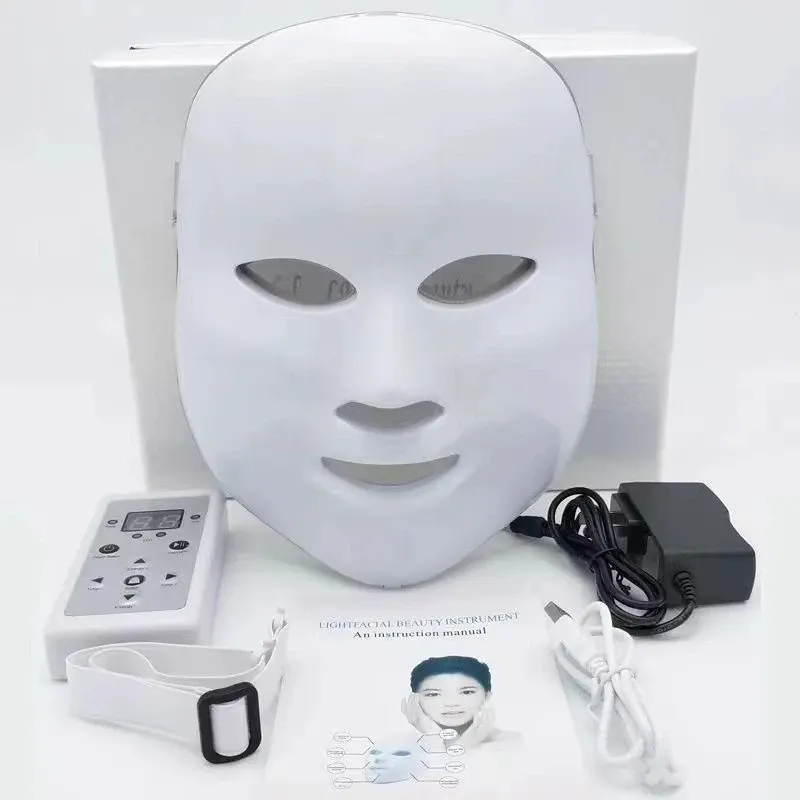 LED маска для фотодинамической и микротоковой терапии лица и шеи, светодиодная маска для ухода за кожей Киев - изображение 1