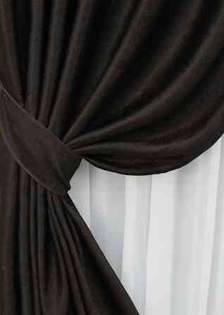 Комплект готових штор VR-Textil Софт № 1450ш 150х275 см 2 шт. Венге (33-0323) Киев