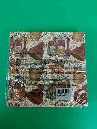 Новорічна серветка (ЗЗХЗ, 16 шт.) La Fleur "Новорічні акценти" (1 пачка) Харків