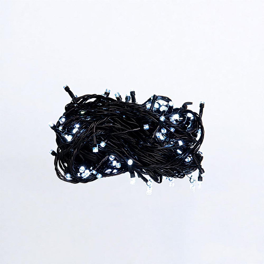 Новорічна гірлянда кімнатна нитка 18 м 180 LED кімнатна гірлянда чорний провід Біле світло W180LED18MBW Київ - фото 7