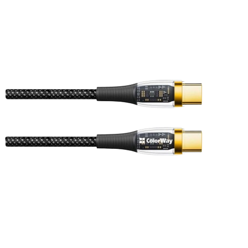 Кабель USB PD Type-C/Type-C ColorWay CW-CBPDCC053-BK 5,0А 1,2м чорний Житомир