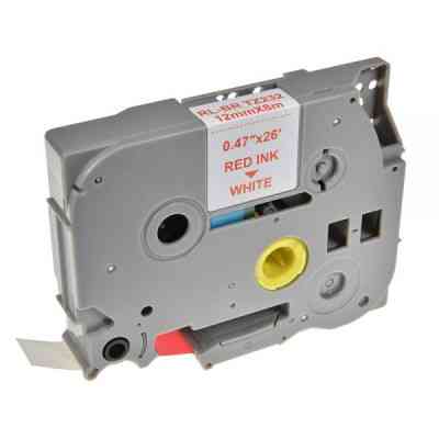 Лента для принтера этикеток UKRMARK RL-B-T232P-RE/WT, аналог TZE232. 12 мм х 8 м (900243) Винница