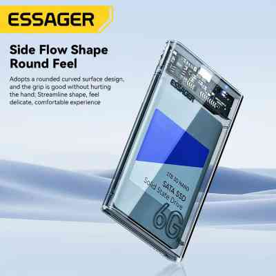Кишеня зовнішня Essager HDD Space SATA 3.0 Hard Drive 2.5 inch Enclosure (EYPS0-XZ20-P) Вінниця
