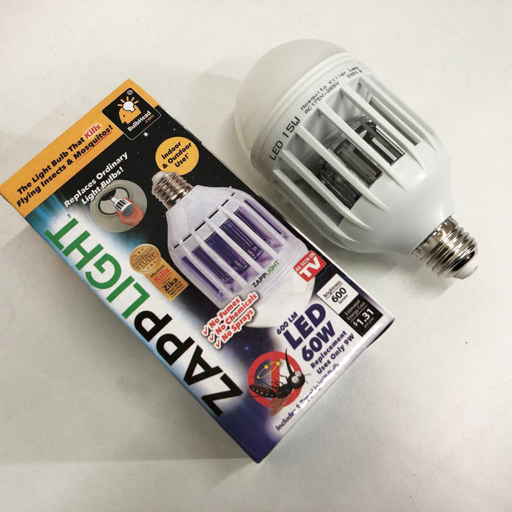 Світлодіодна лампа для комах Zapp Light, електрична пастка для комах, протимоскітна лампа від комарів WZ-53 Львів - фото 18