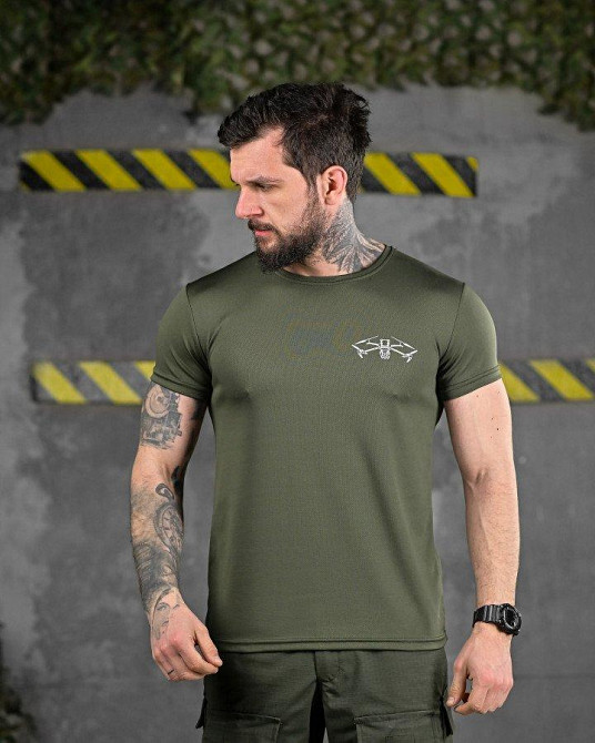 Тактична потовідвідна футболка дрон oliva ДЛ6511 Одеса - фото 2