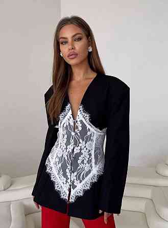 Жіночий піджак з мереживним гіпюром Одеса