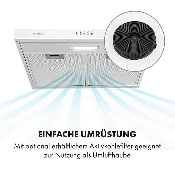 Вбудована витяжка Contempo 60 см 175м3/год LED неіржавка сталь акрил білий білий (Німеччина, читати опис) Рівне