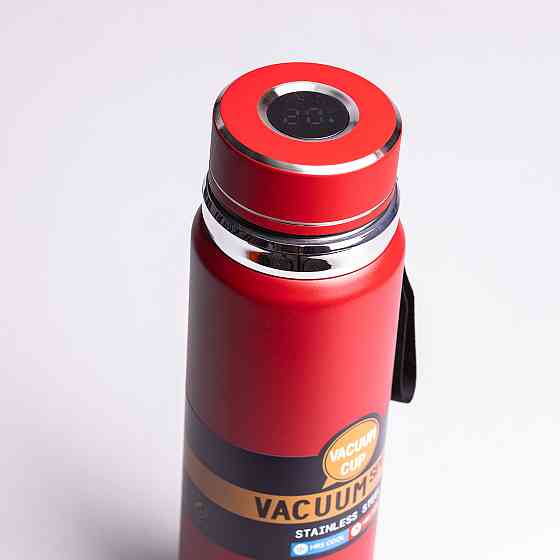 Термос Vacuum Sports з датчиком температури 1 л червоний HP-14-30R Коломия