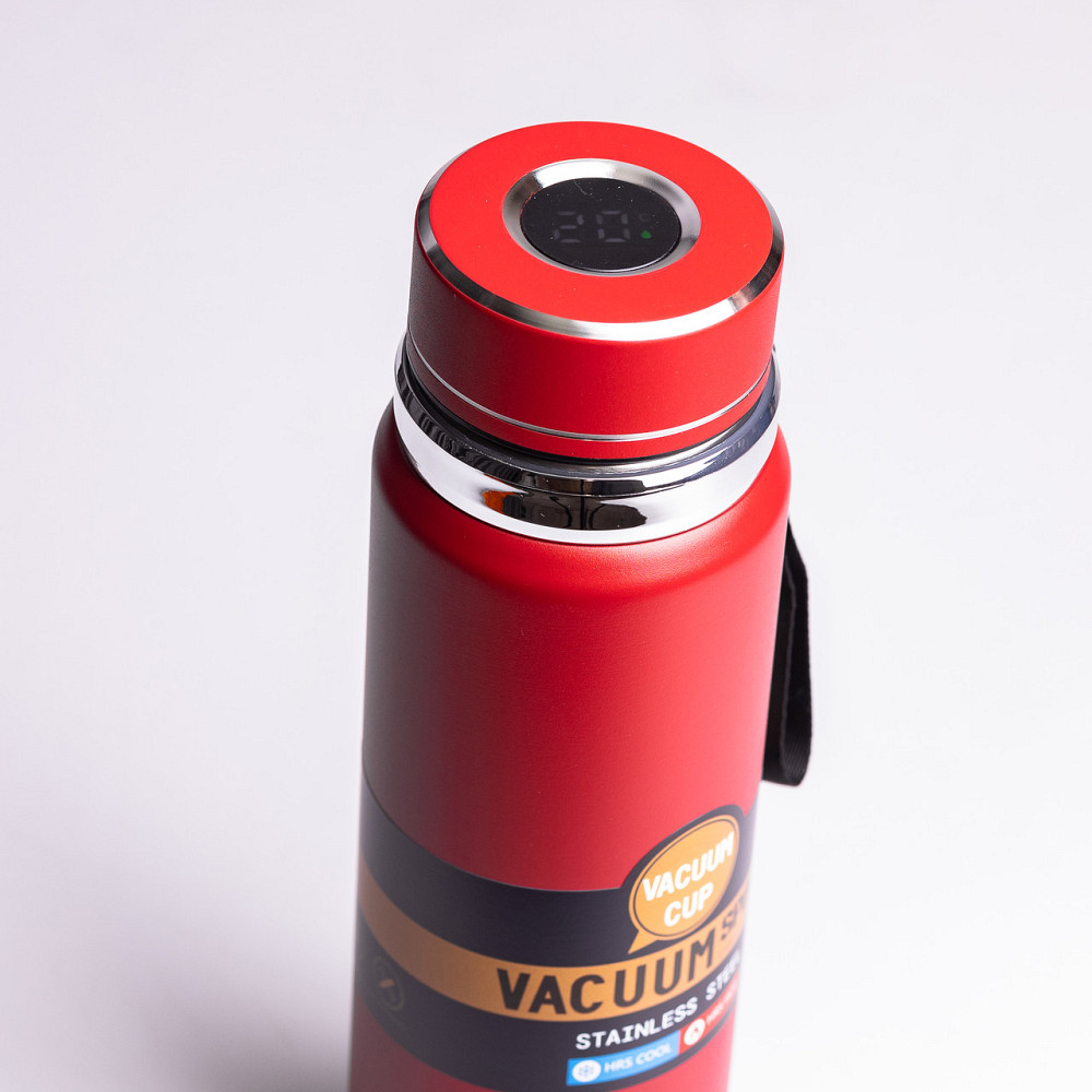 Термос Vacuum Sports з датчиком температури 1 л червоний HP-14-30R Коломия - фото 5