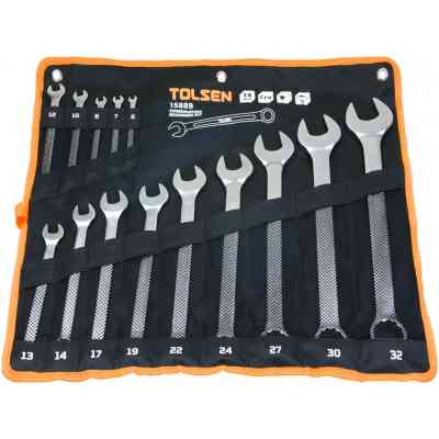 Ключ Tolsen комбінованих у чохлі 14 шт (15889) Вінниця