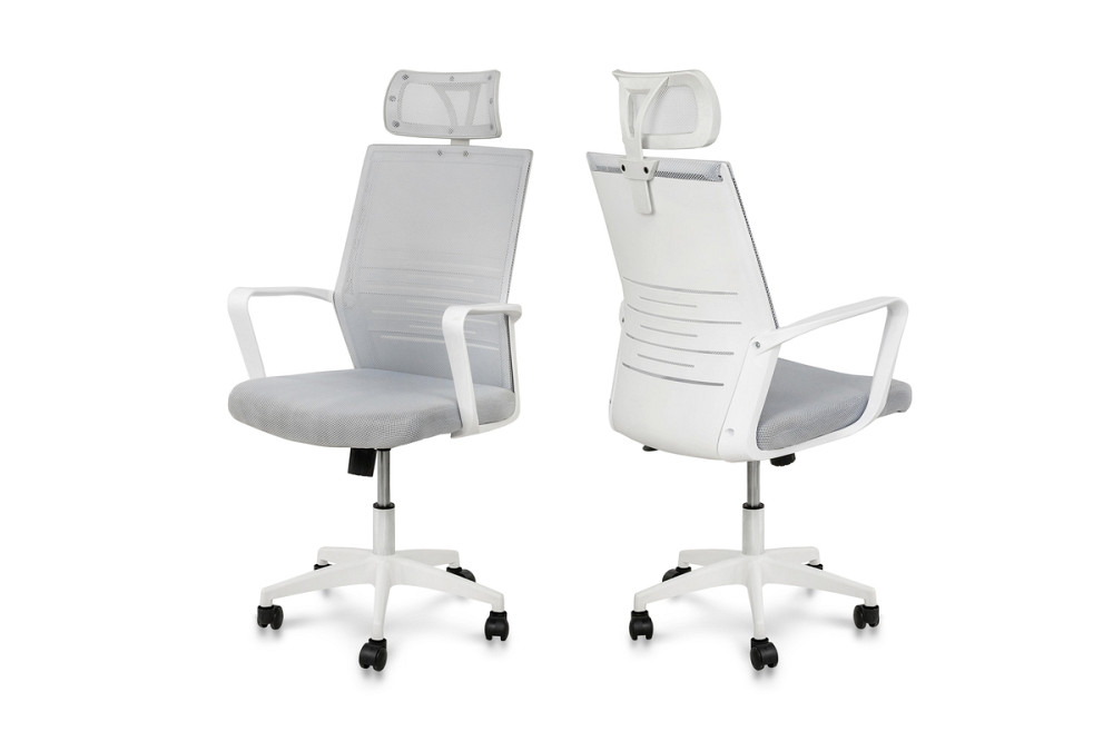 Стілець офісний Зум, світло-сірий Днепр - изображение 4