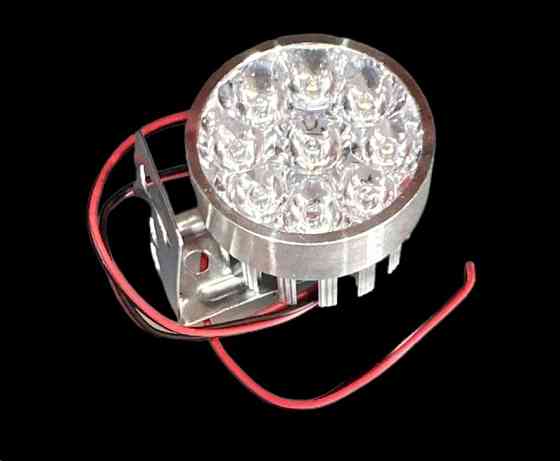 Фара додаткового світла LED L9-13,5W кола D-54 мм FLOOD 9-85V DC 1,5W 9 щіт. 6000К IP67 1400 LM Мукачево