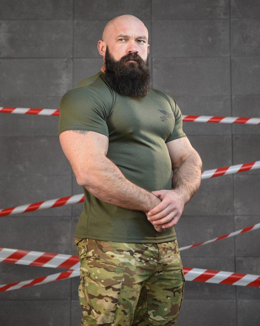 Тактична потоотводна футболка SABUR міна олива ВТ6561 Одесса - изображение 3