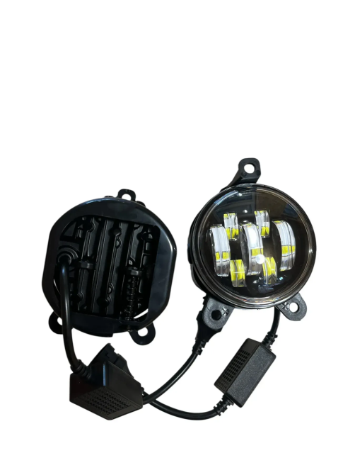 Двоколірні LED ПТФ ВАЗ 2170-2172 Приора, Газель Бізнес, Next — 7 Лінз (Білий + Жовтий) Харків - фото 3