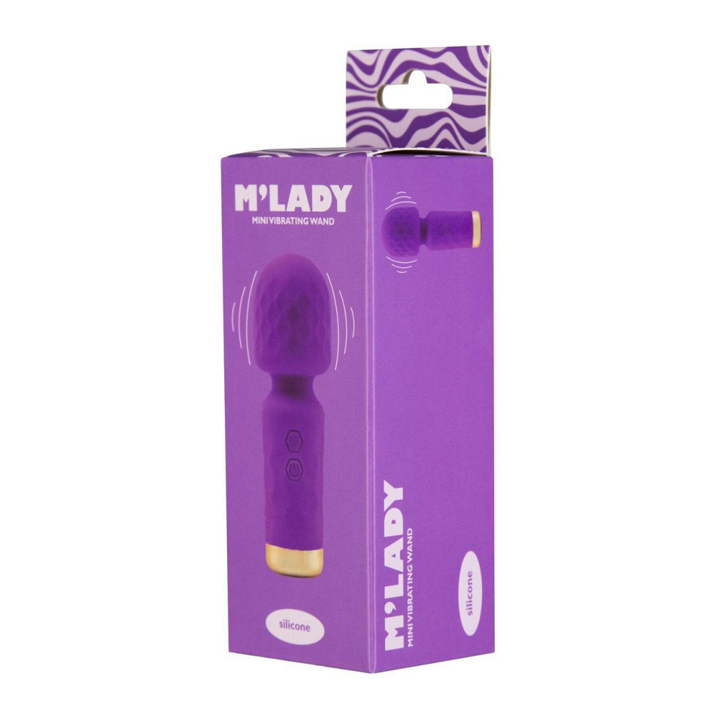 Вібромасажер M’Lady Mini Vibrating Wand Purple Sex Aura Київ - фото 3