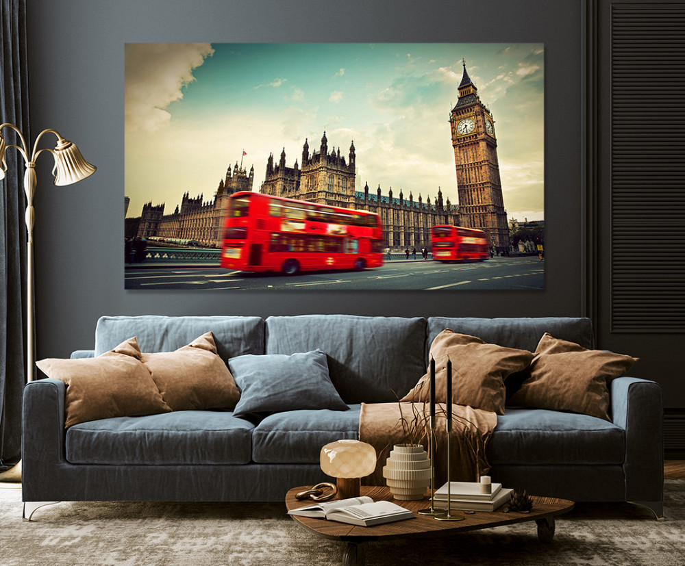 Картина холст в гостиную / спальню  Лондон    MLP_89 80х160см Киев - изображение 3