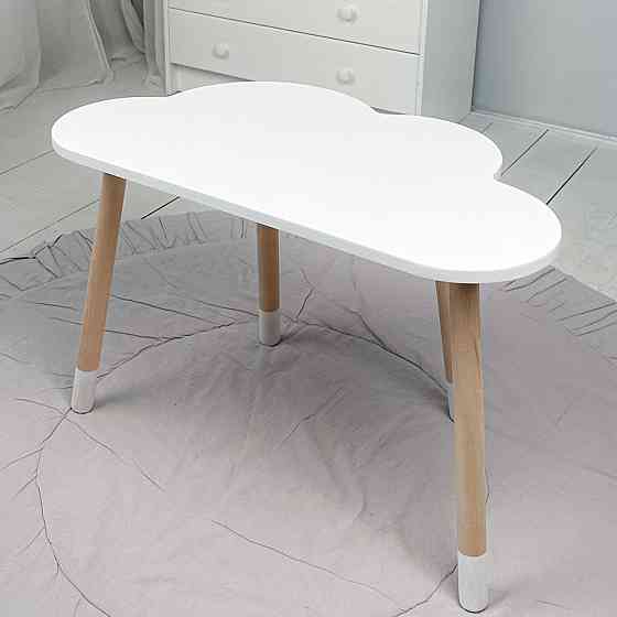 Дитячий столик хмаринка 46х70х40, стіл від 1 року для дитини, білий Київ