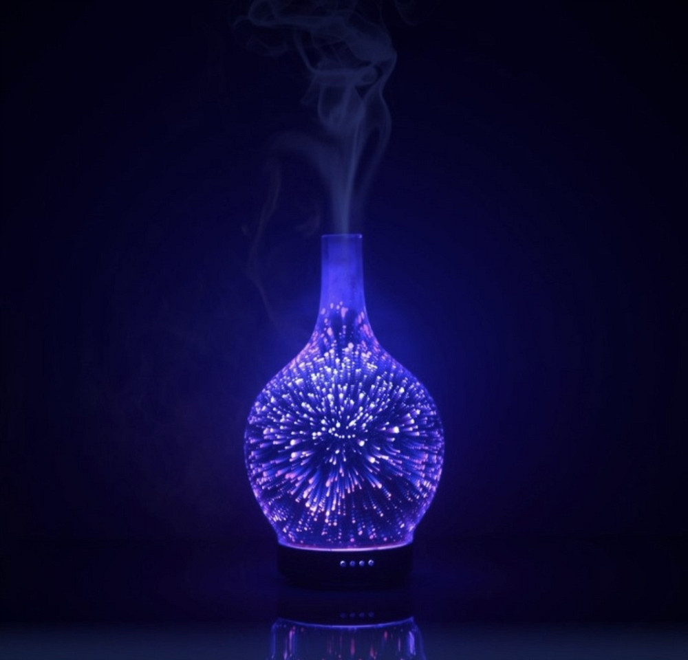 Зволожувач повітря аромадифузор 100 мл з 3D підсвічуванням + 3 ароматичні масла Ruhhy (22356) Потужність 11 Вт Нововолинськ - фото 8