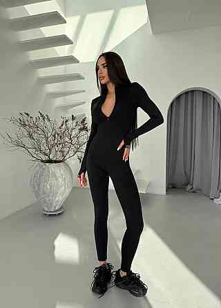 Жіночий стильний утеплений комбінезон мікродайвінг з утепленням Одеса