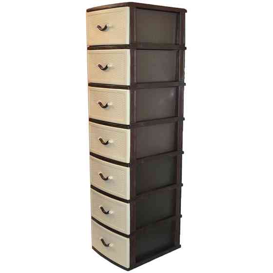 Комод пластиковий Style (Стиль) 7 ящиків 48х38х155 Одеса