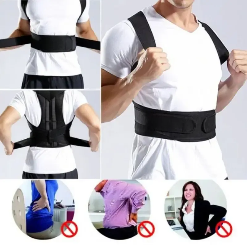 Грудопоясничный корсет корректор правильной осанки Back Pain Need Help Черный для ровной спины от сутулости Коломия - фото 6