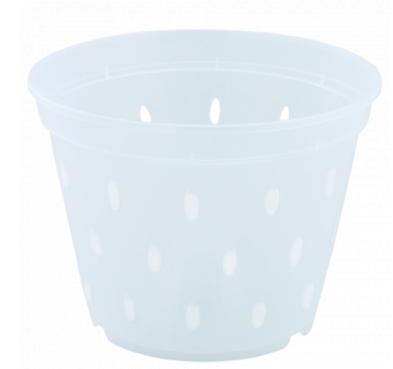 Вазон для орхідей дренажний 14*10,5см прозорий Алеана Житомир - изображение 1